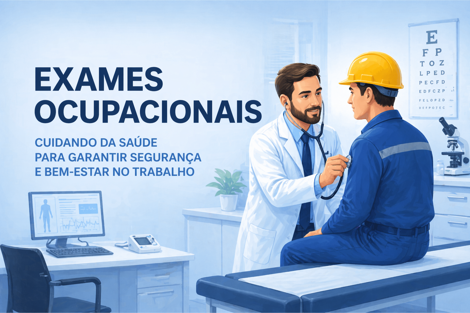 Exames ocupacionais para empresas em Blumenau e região